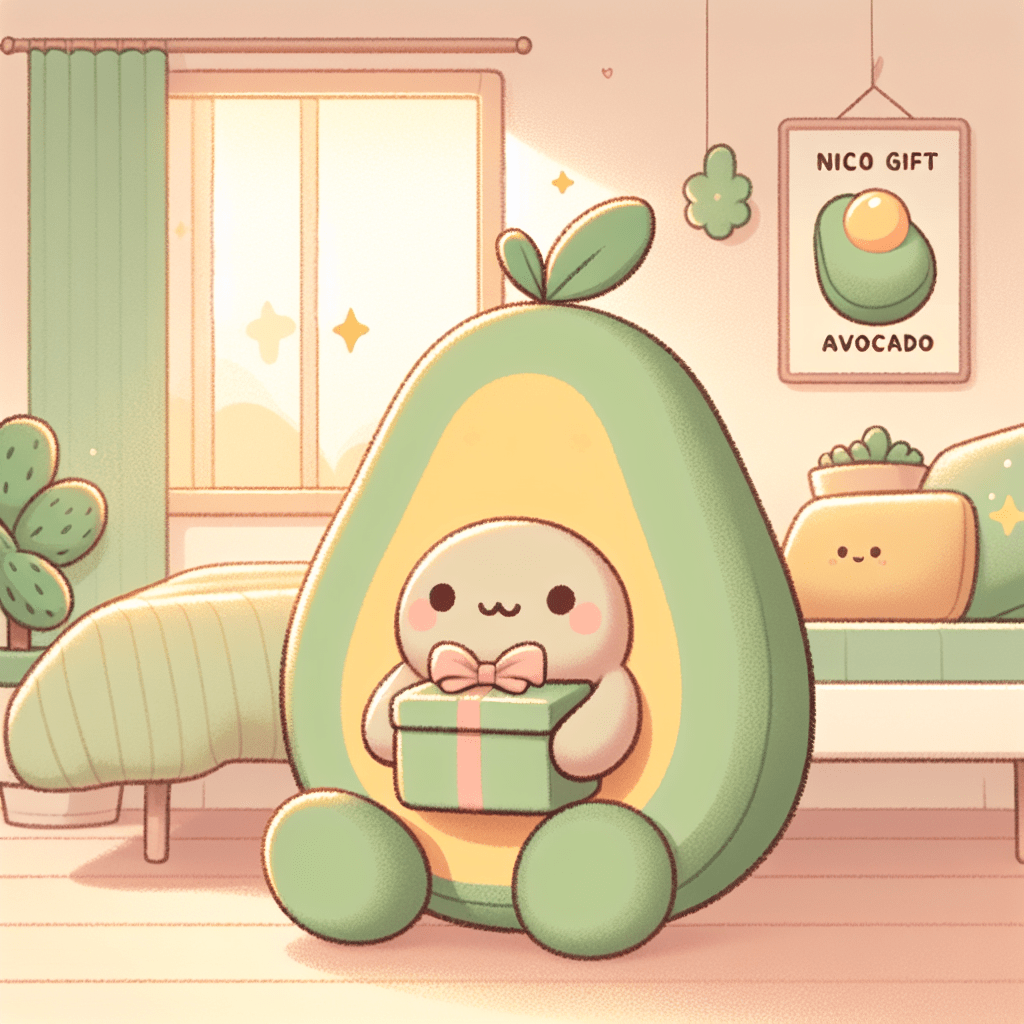 Nico Cadeau Avocado : la peluche qui fait craquer tout le monde - Offre une Peluche