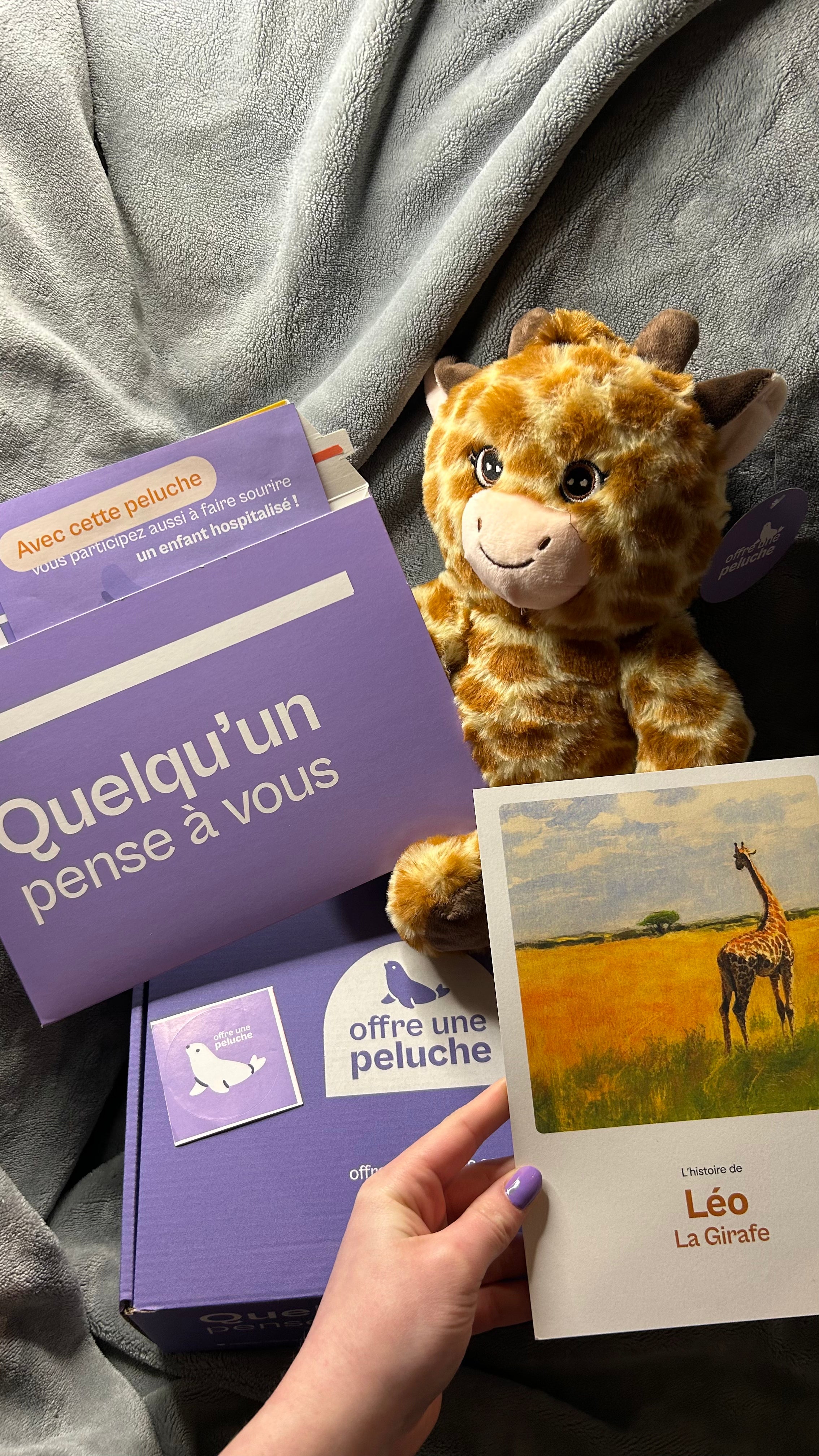 Léo la Girafe 🦒 Offre une Peluche