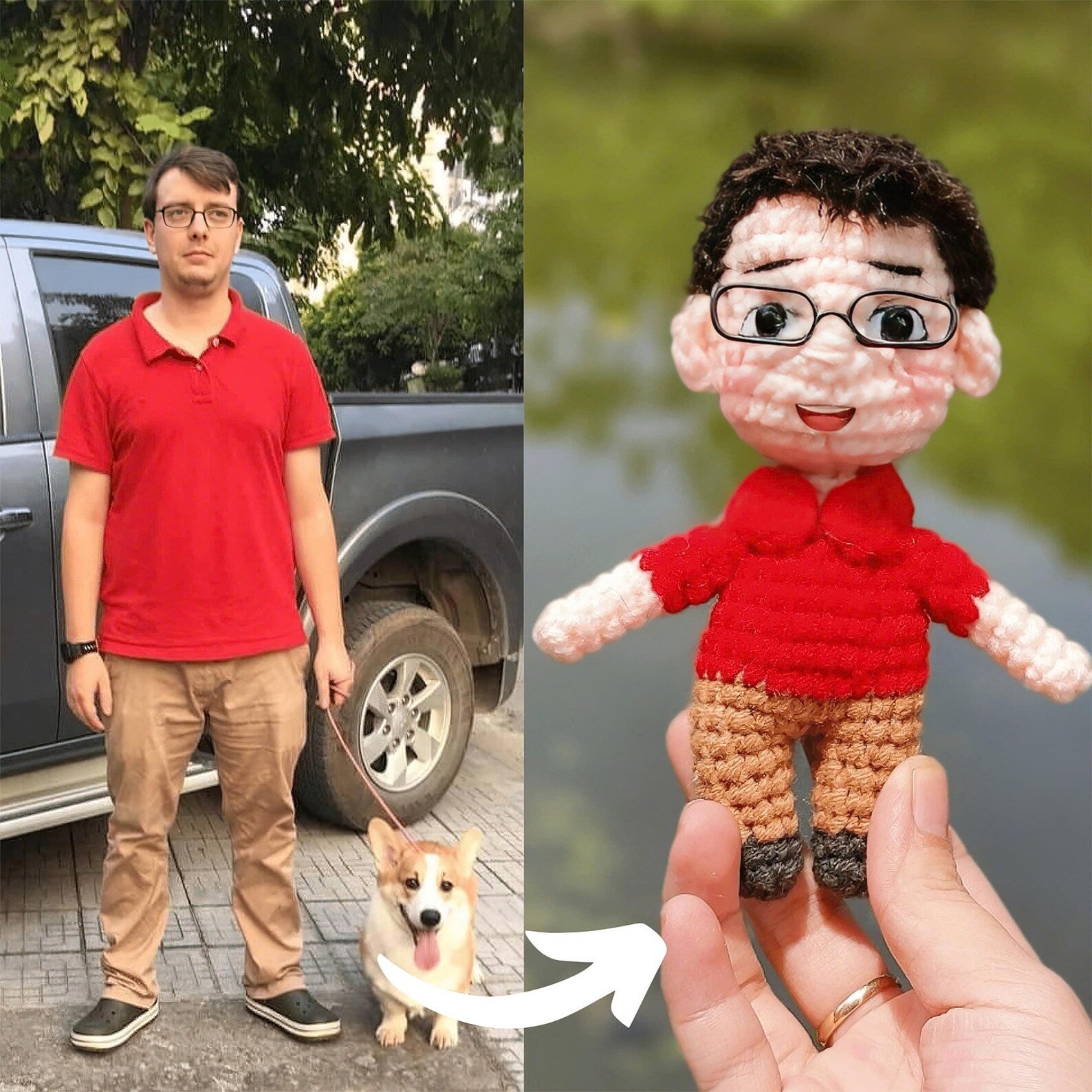 Peluche personnalisée à partir de votre photo 📷 - Offre une Peluche - Idée cadeau