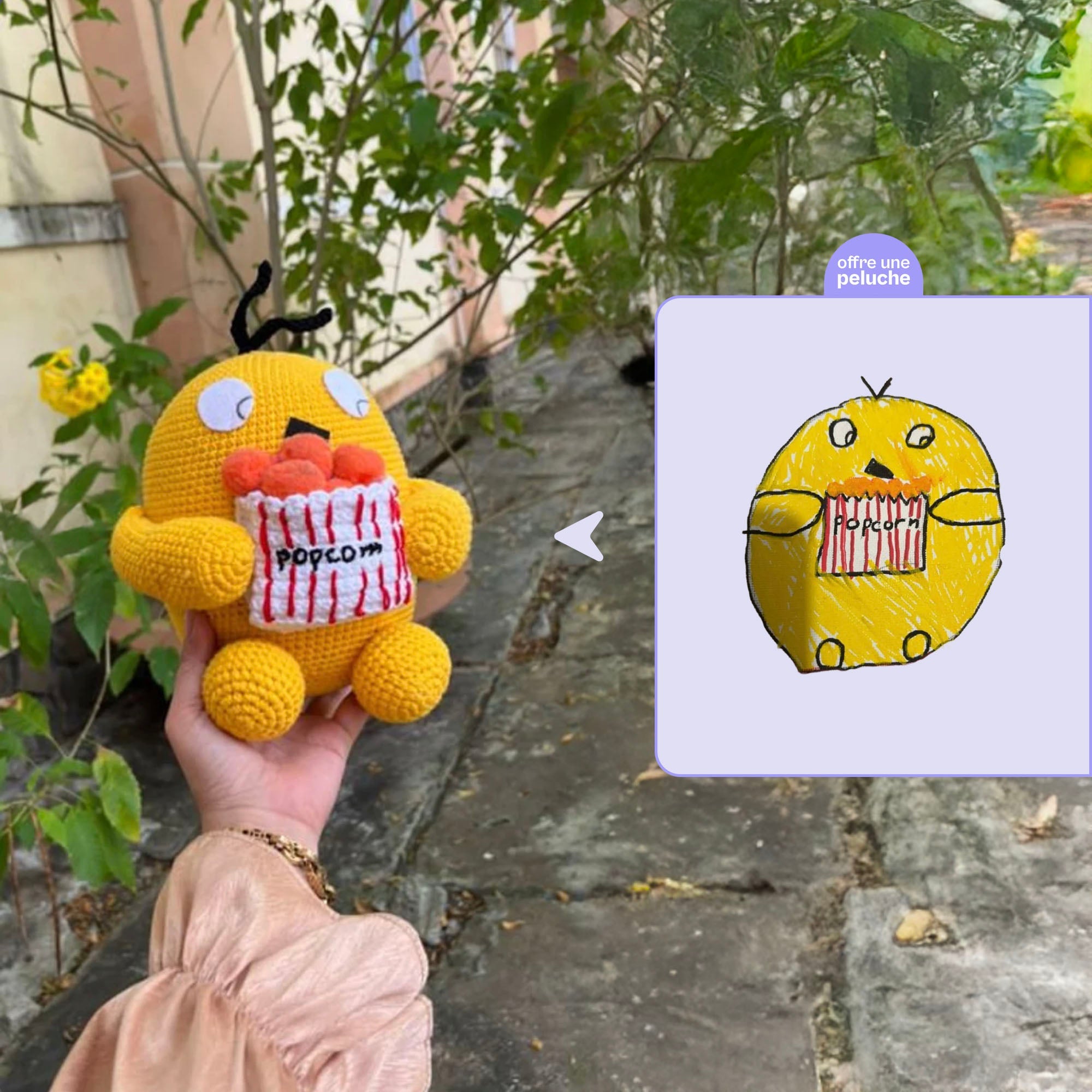 Peluche personnalisée à partir d’un dessin 🎨 - Offre une Peluche - Idée cadeau