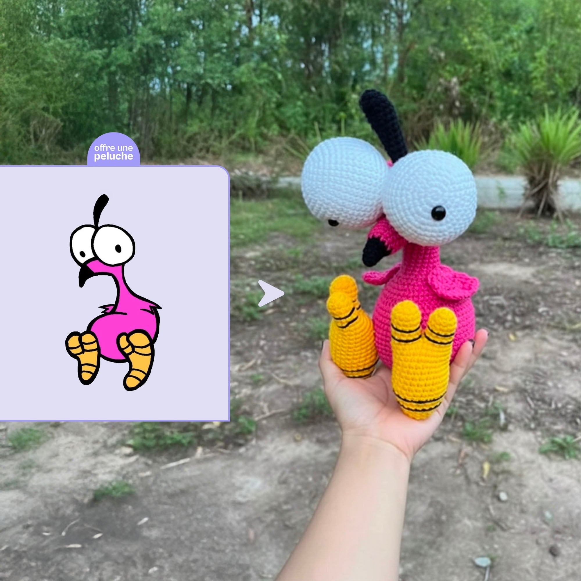 Peluche personnalisée à partir d’un dessin 🎨 - Offre une Peluche - Idée cadeau