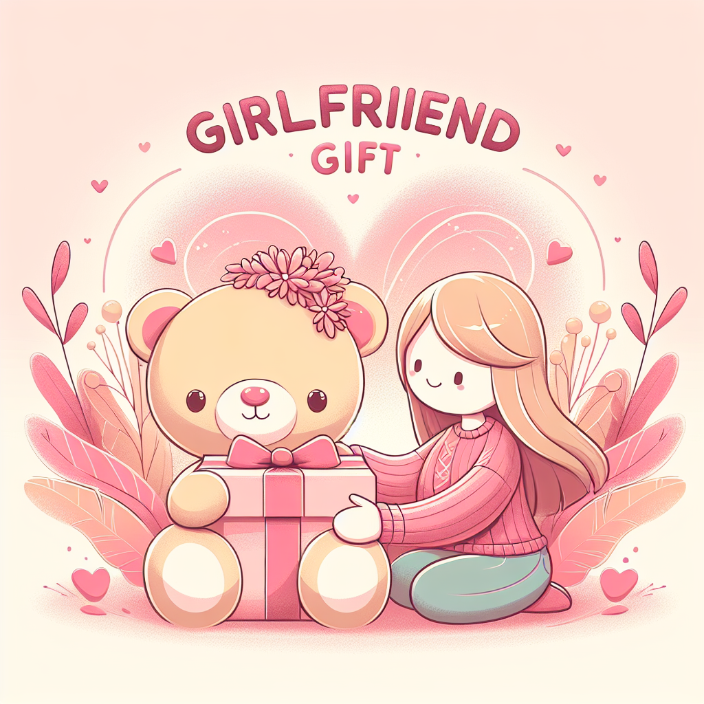 Couple heureux partageant un moment tendre avec une peluche personnalisée, symbolisant l'amour et les cadeaux affectueux