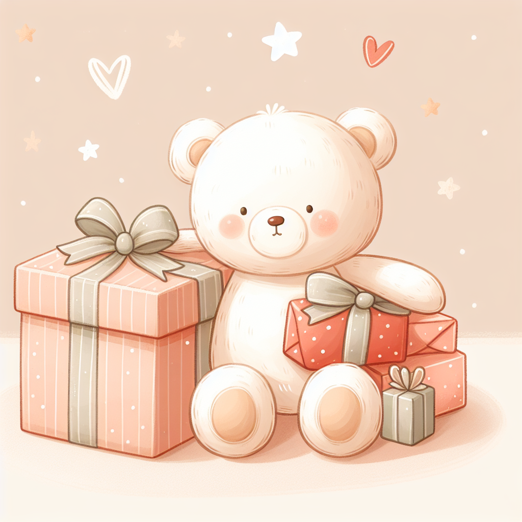 Maman souriante tenant tendrement une peluche personnalisée dans ses bras, ambiance chaleureuse de Noël avec sapin en arrière-plan
