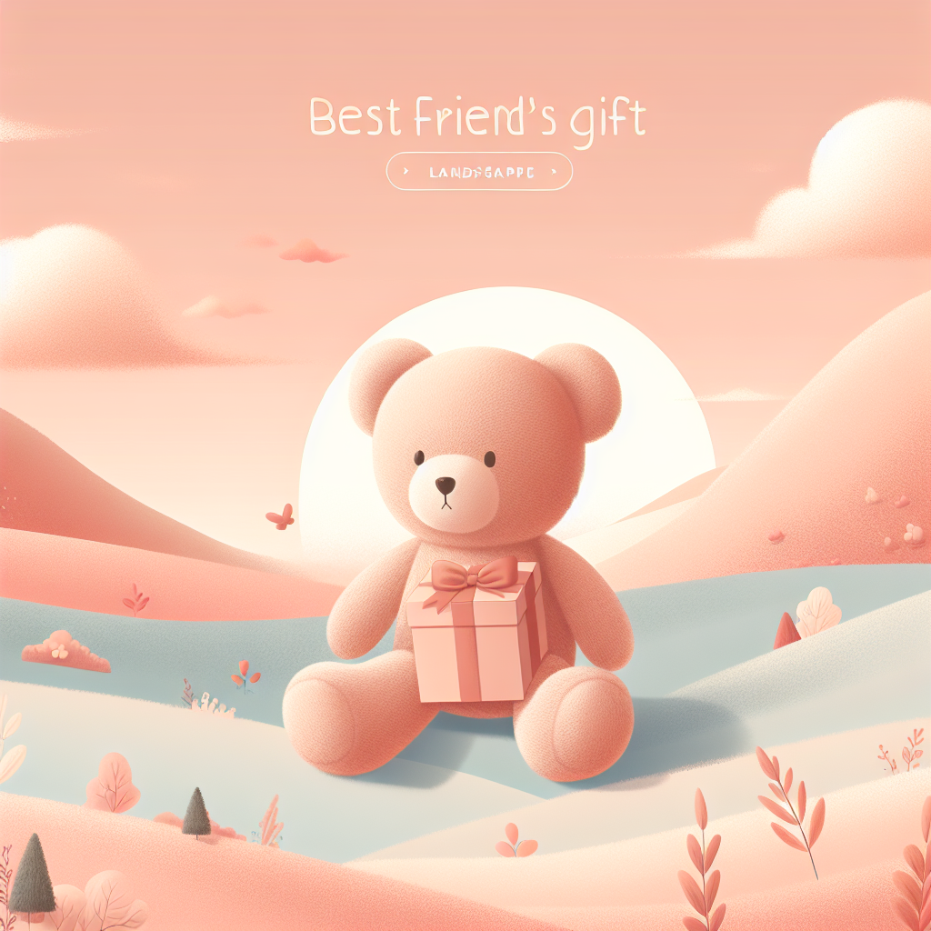 Deux amis souriants échangeant un cadeau peluche personnalisée dans une ambiance chaleureuse