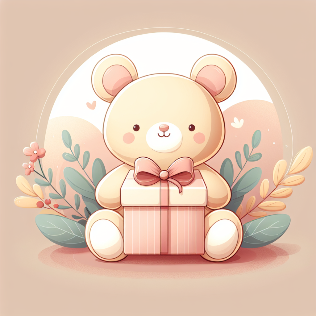 Peluche personnalisée avec broderie cadeau pour parents posée sur un fauteuil douillet dans un salon chaleureux