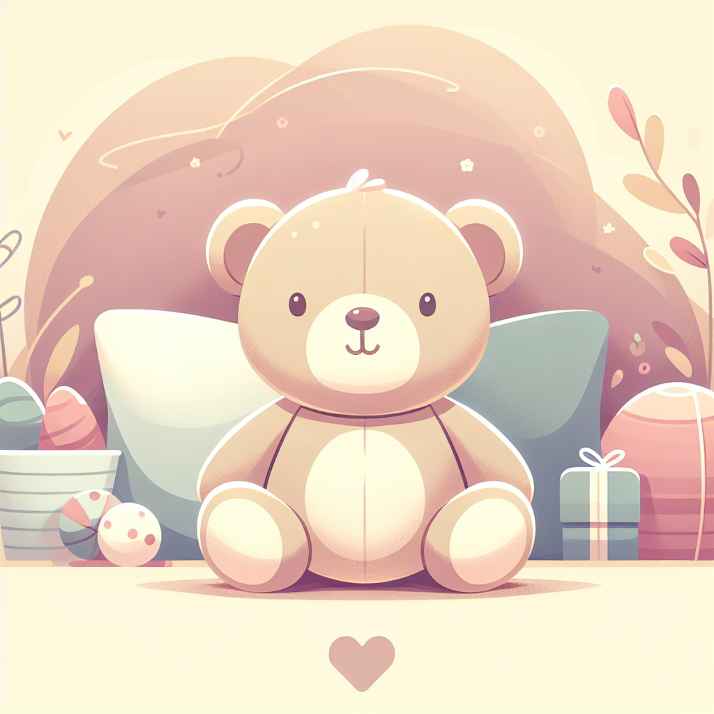 Homme souriant tenant tendrement une peluche douce dans un intérieur chaleureux et moderne