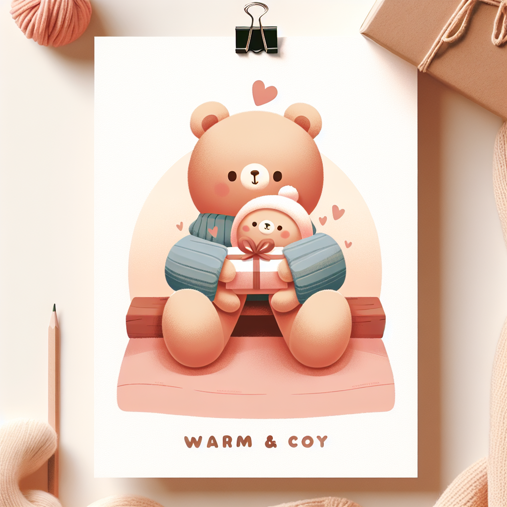 Couple souriant découvrant ensemble un cadeau original avec des peluches personnalisées sur une table décorée