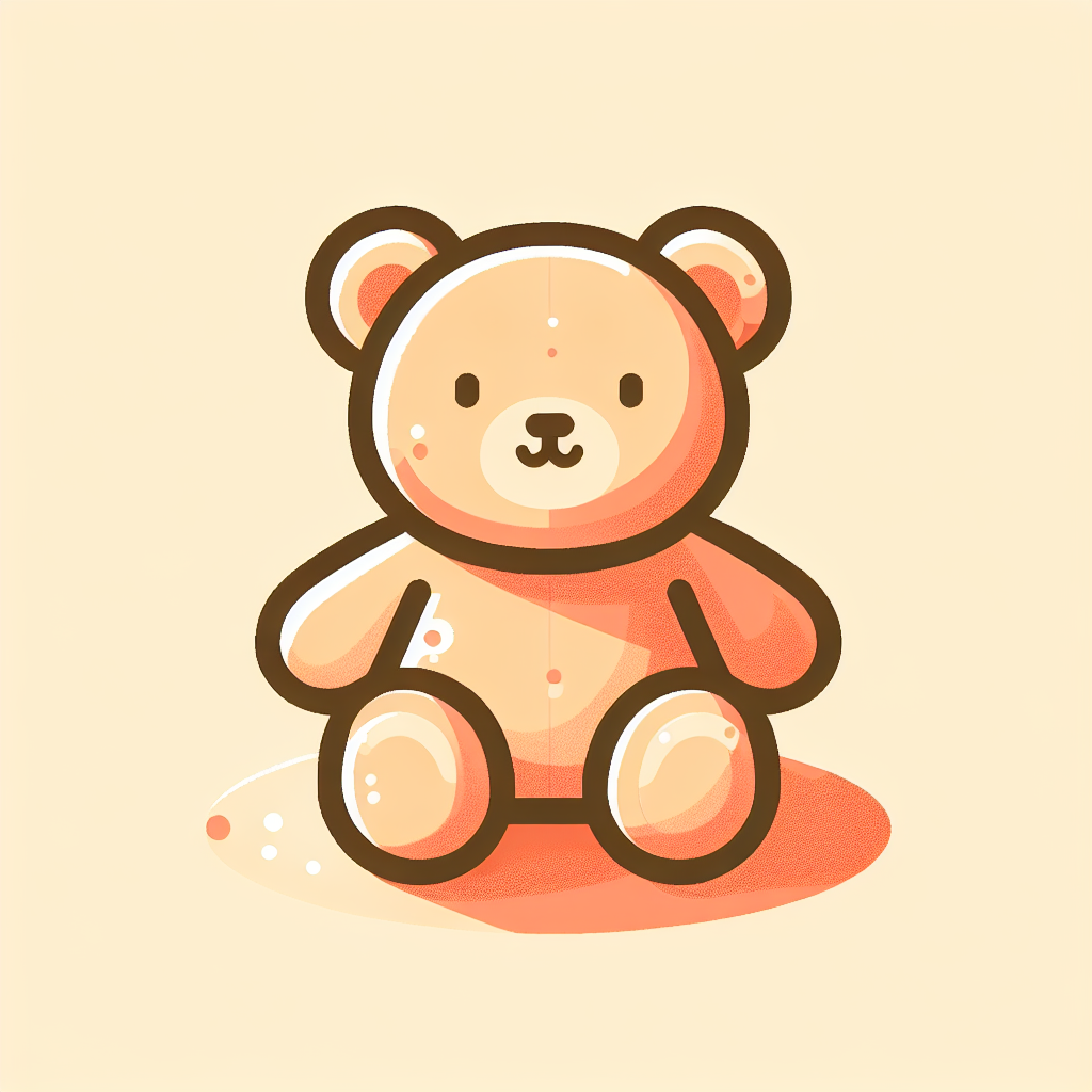 Adolescent souriant tenant une peluche personnalisée moderne dans sa chambre décorée
