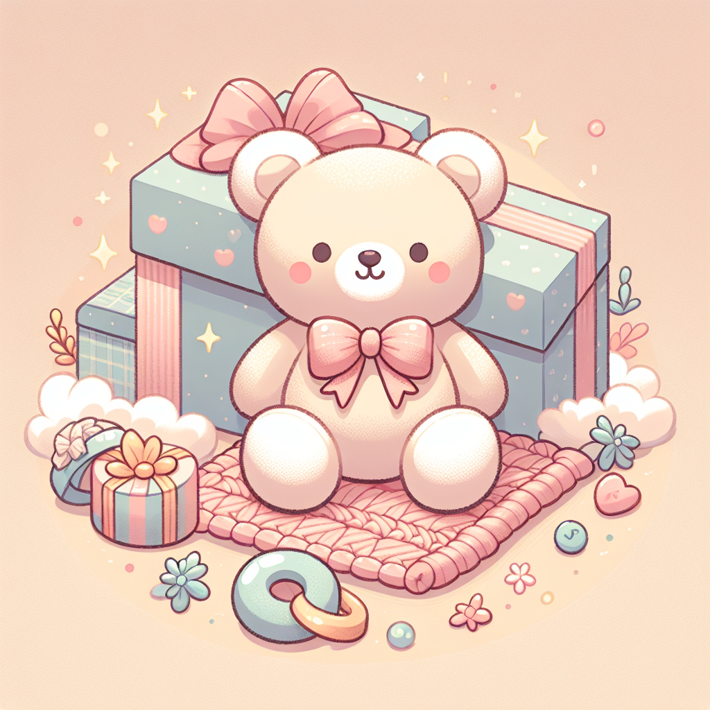 Peluche personnalisée avec des anneaux de mariage et des rubans blancs sur fond romantique