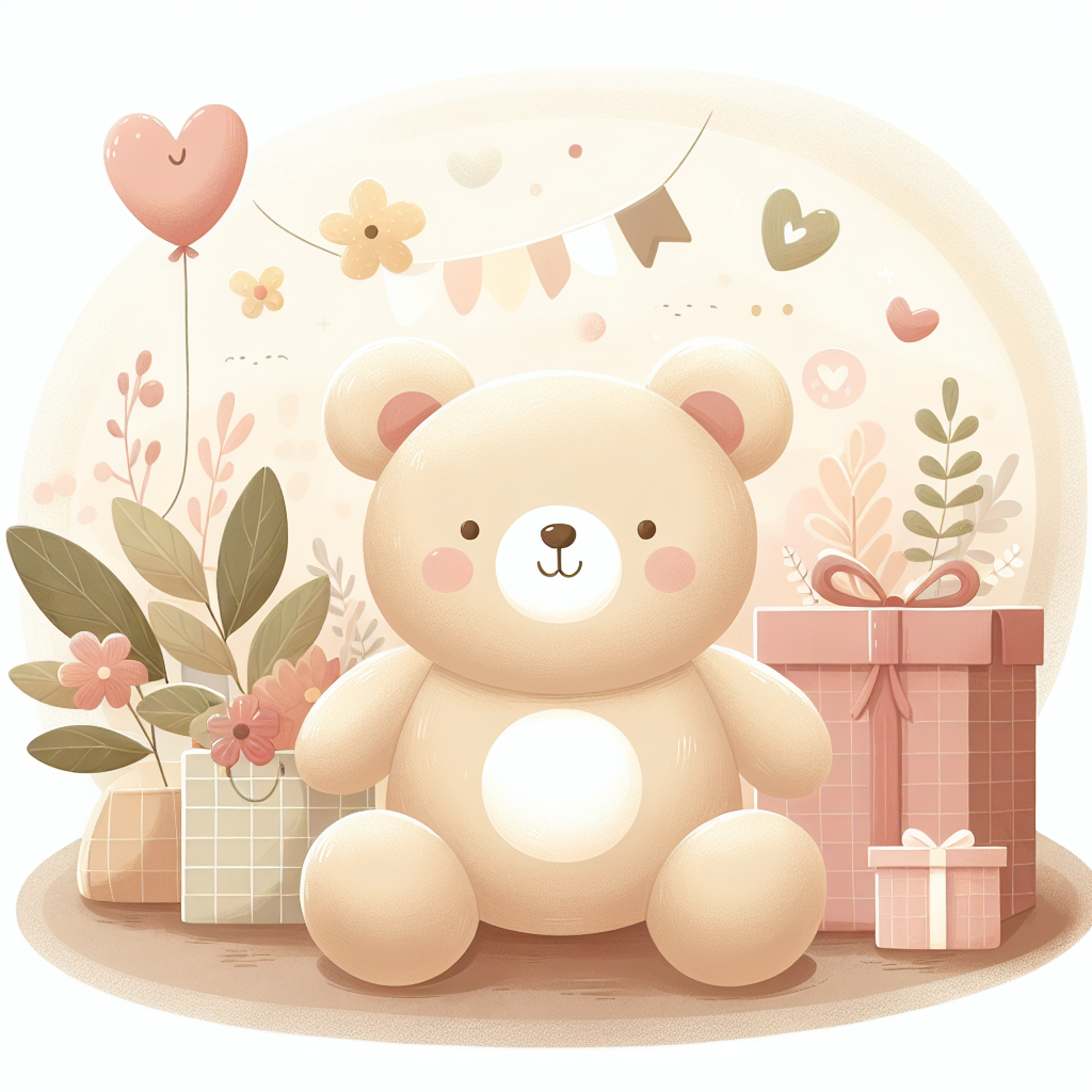 Adolescent souriant tenant une peluche personnalisée, cadeau de Saint-Valentin dans un emballage élégant