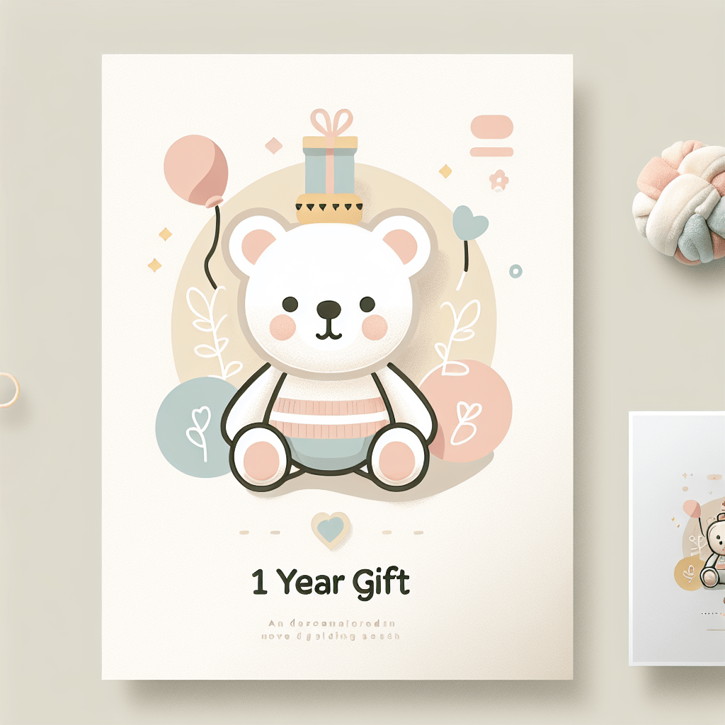 Le cadeau parfait pour fêter une première année de vie - Offre une Peluche