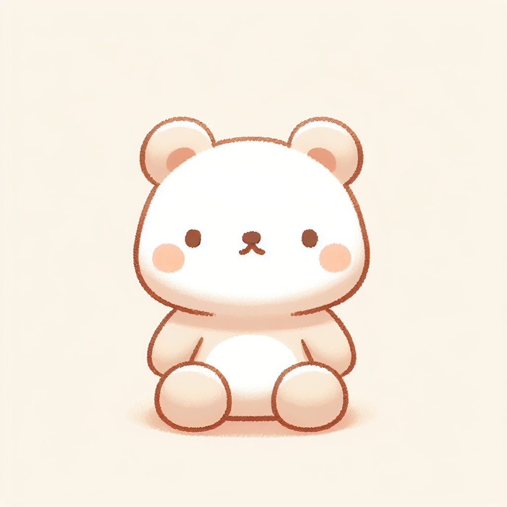 Collection de peluches Miniso colorées et adorables disposées harmonieusement sur fond pastel
