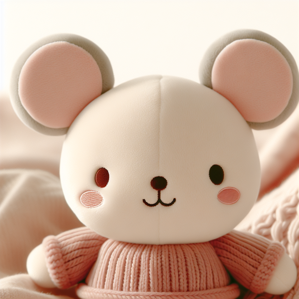 Peluche Minnie Mouse douce et colorée avec sa robe à pois rouge et son nœud iconique, parfaite comme cadeau pour enfant