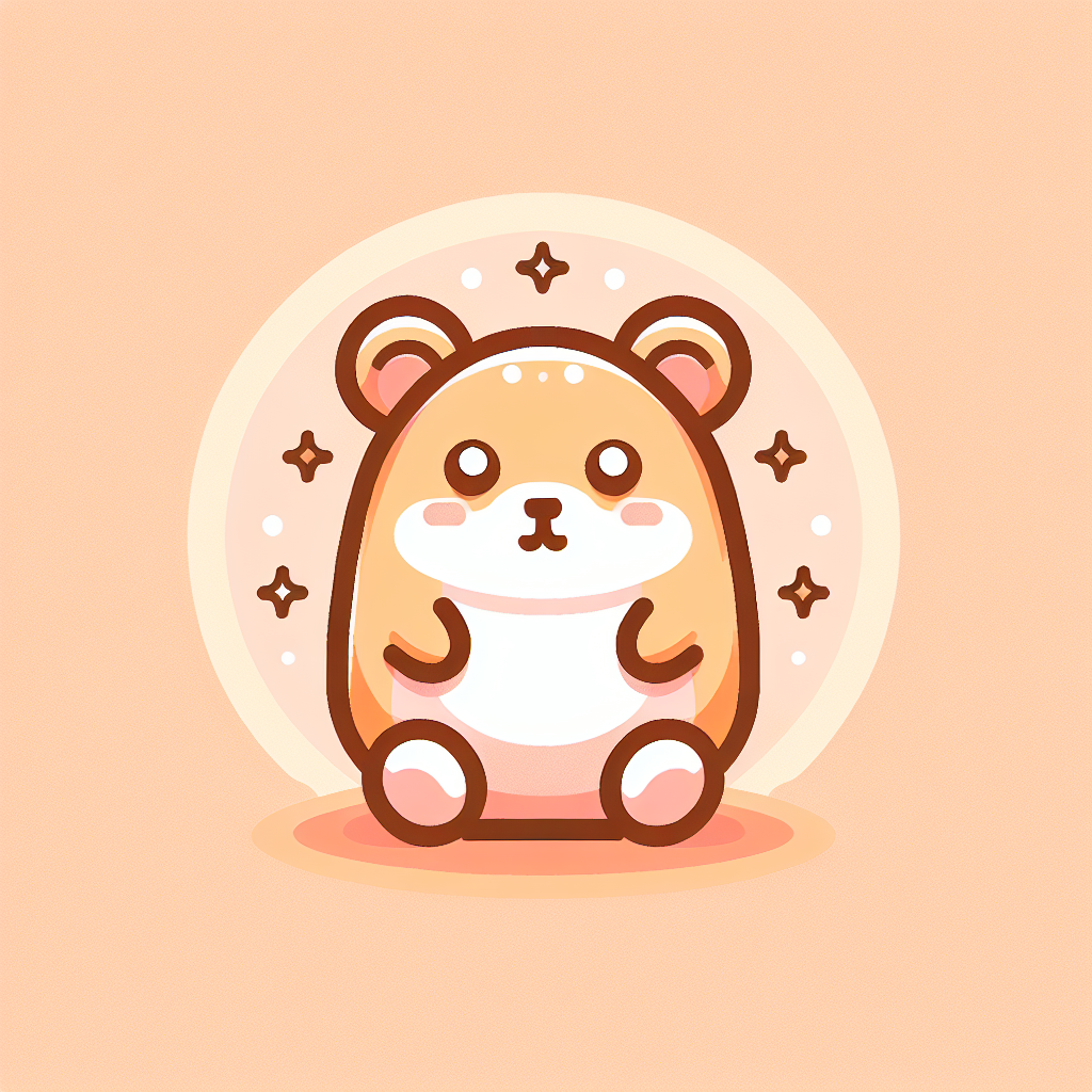 Adorable peluche hamster aux joues rebondies et au pelage doux, parfaite pour les câlins et les moments de tendresse
