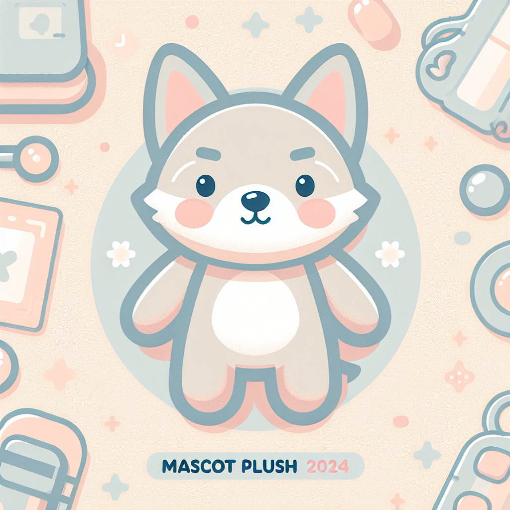 Peluche mascotte des Jeux Olympiques 2024 posée dans un décor coloré avec anneaux olympiques en arrière-plan