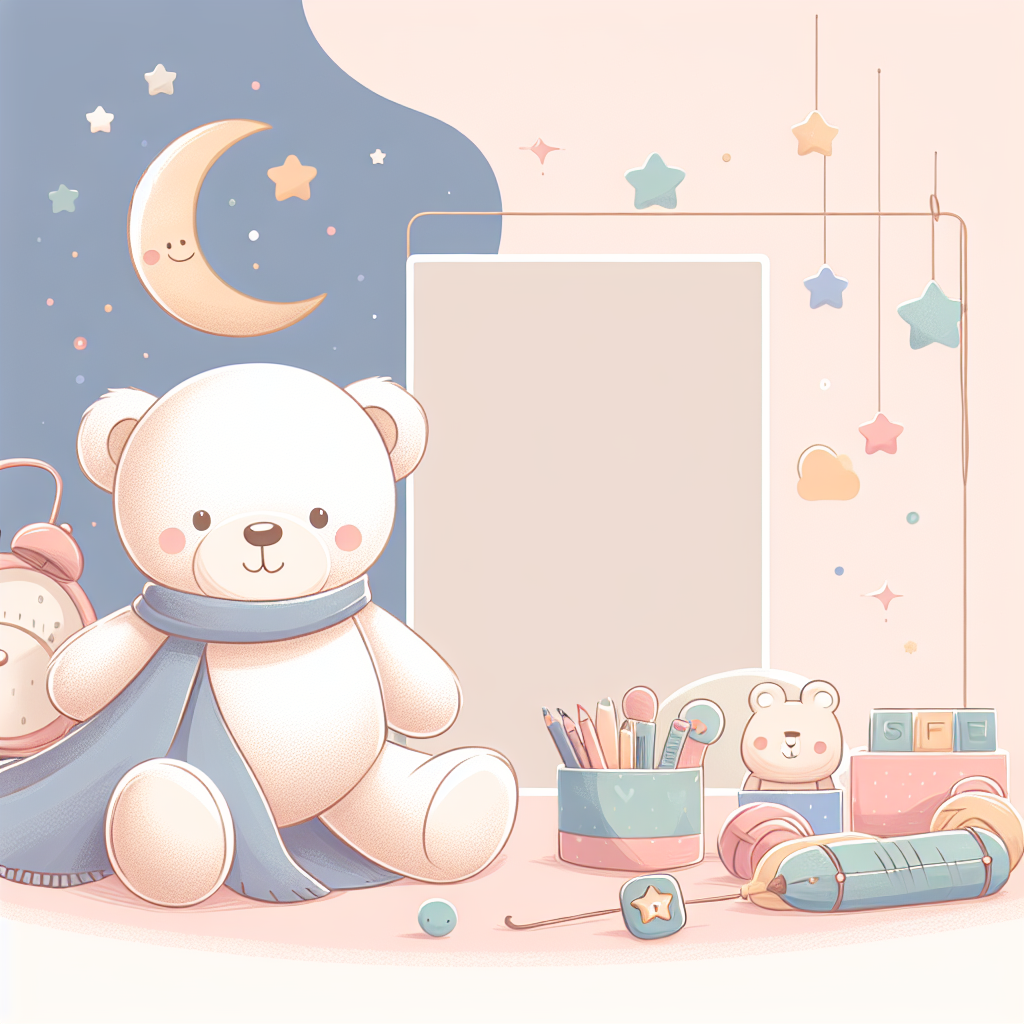Peluche ourson personnalisée avec broderie prénom sur fond doux et chaleureux