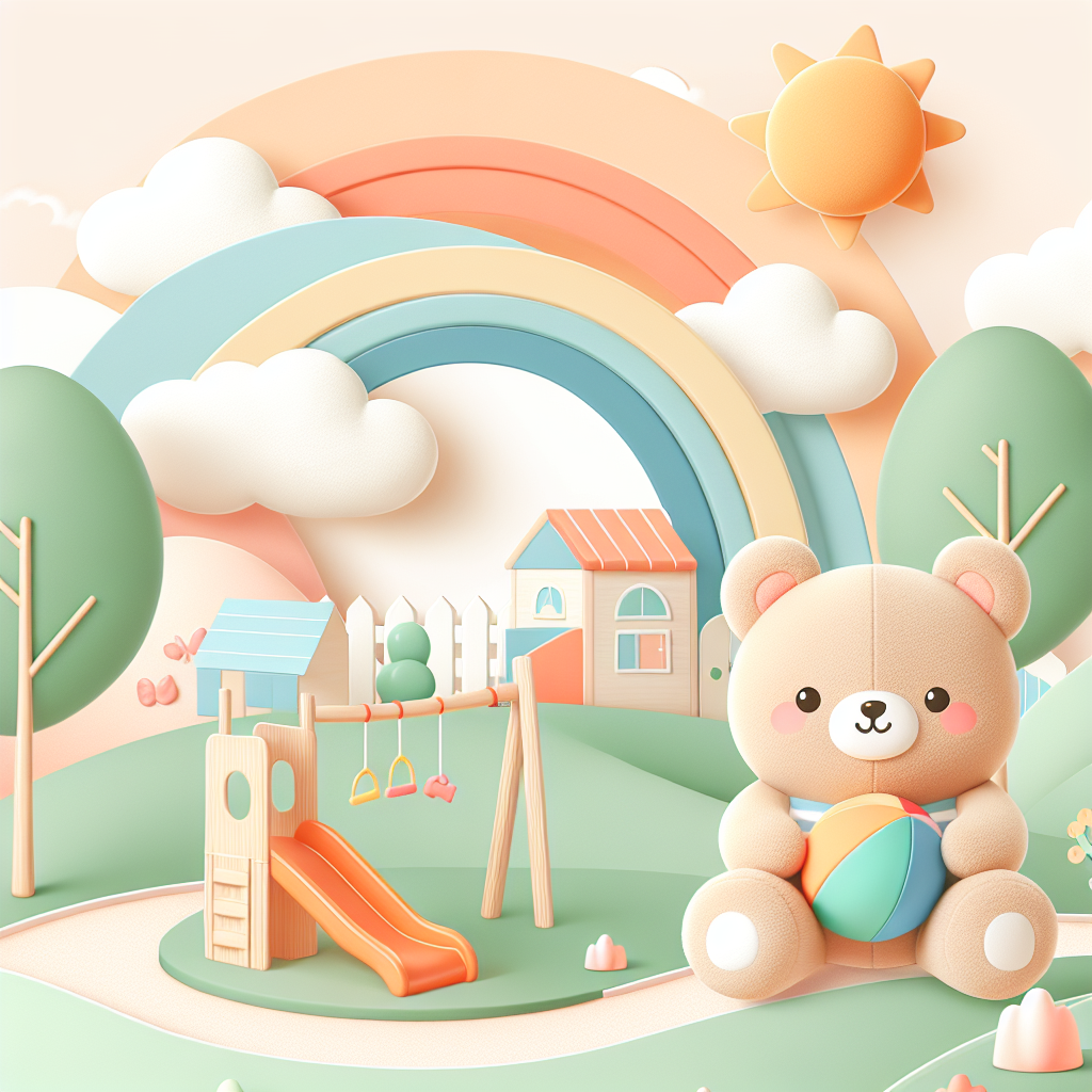 Peluche Huggy Wuggy de Poppy Playtime posée sur un lit douillet avec d'autres peluches colorées