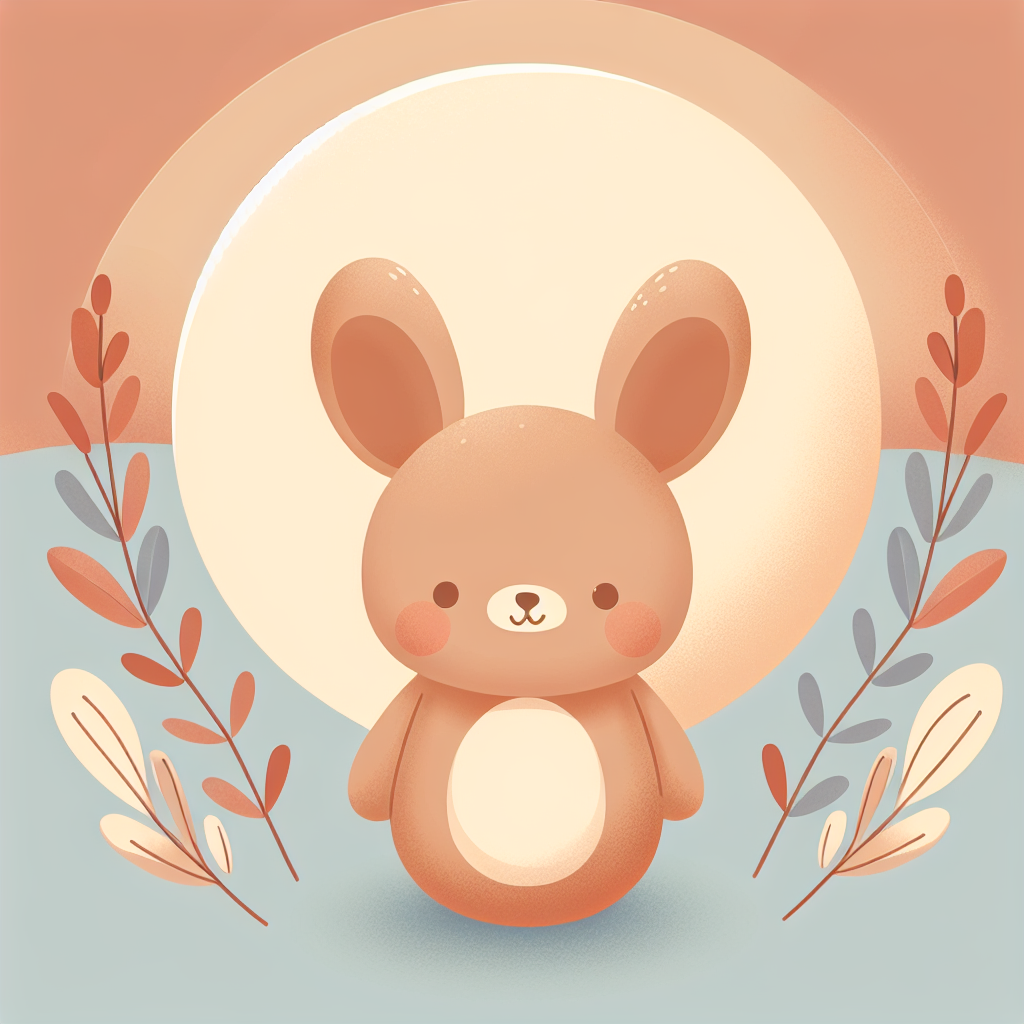 Peluche Rondoudou rose et douce posée sur un lit avec une lumière tamisée, évoquant tendresse et réconfort