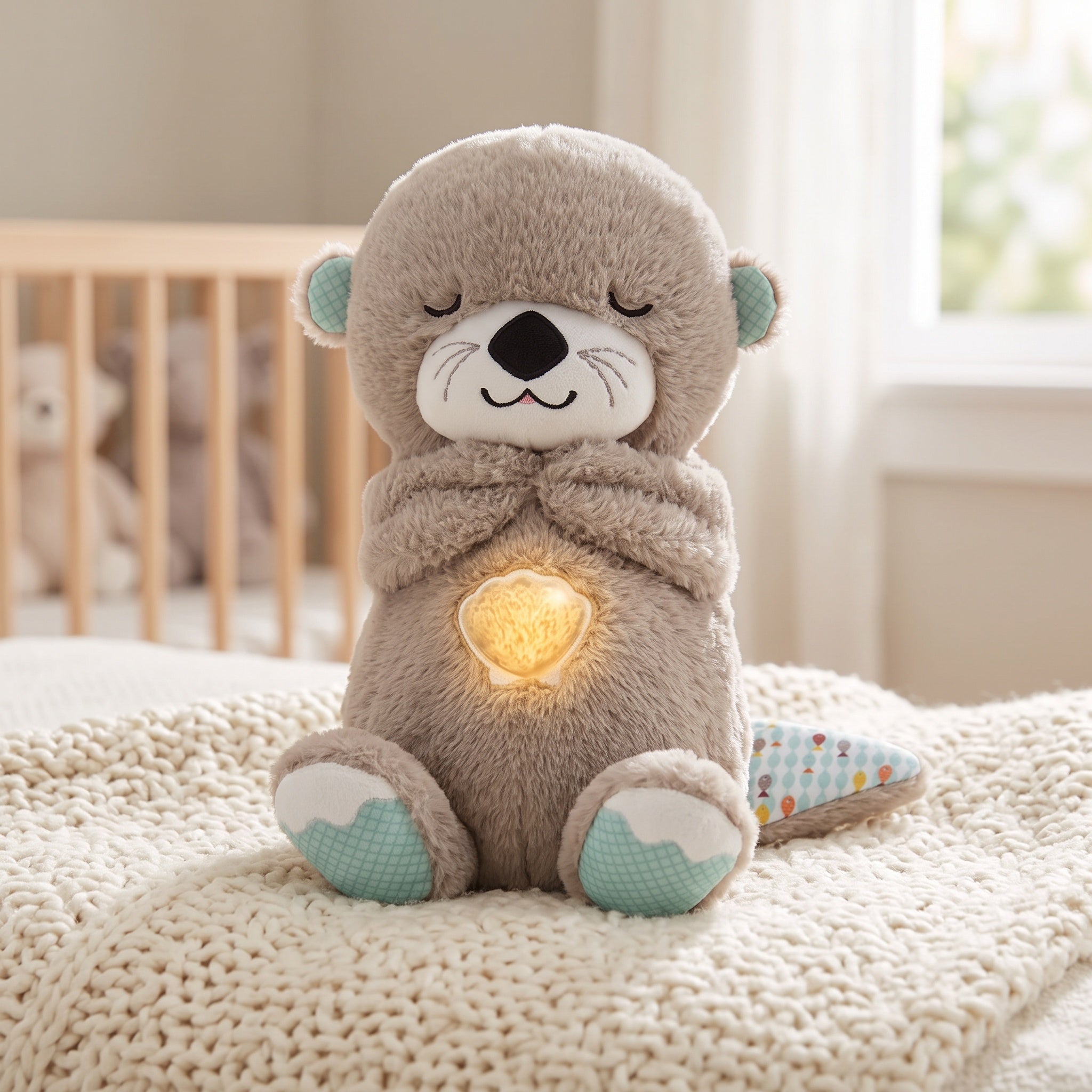 Loutre qui respire dans une chambre d enfant