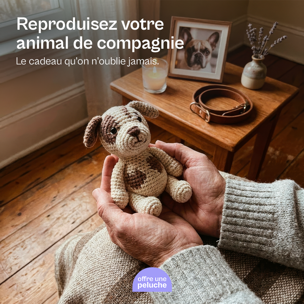 Peluche personnalisée à partir de votre photo 📷